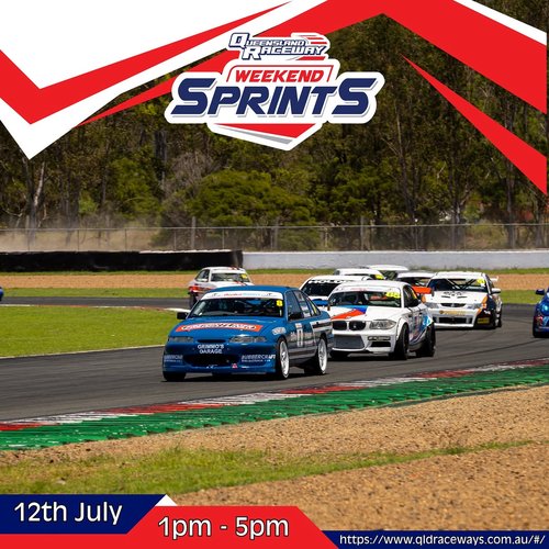 Weekend Sprints — track day in Brisbane, QLD on Sunday 12 July 2026