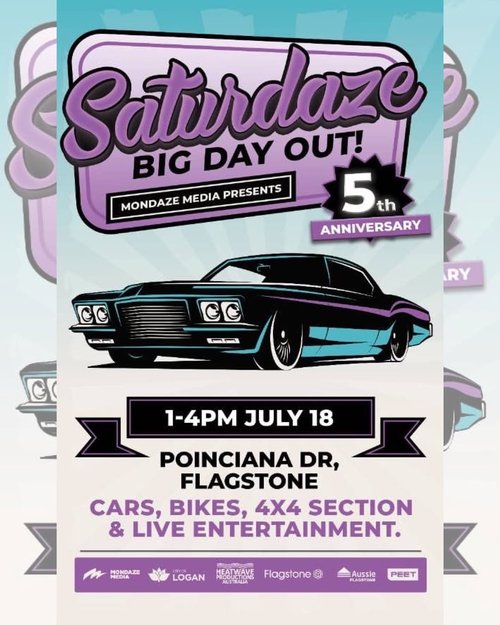 Saturdaze Big Day Out — Stance/4x4 car meet in Brisbane, QLD on Saturday 18 July 2026