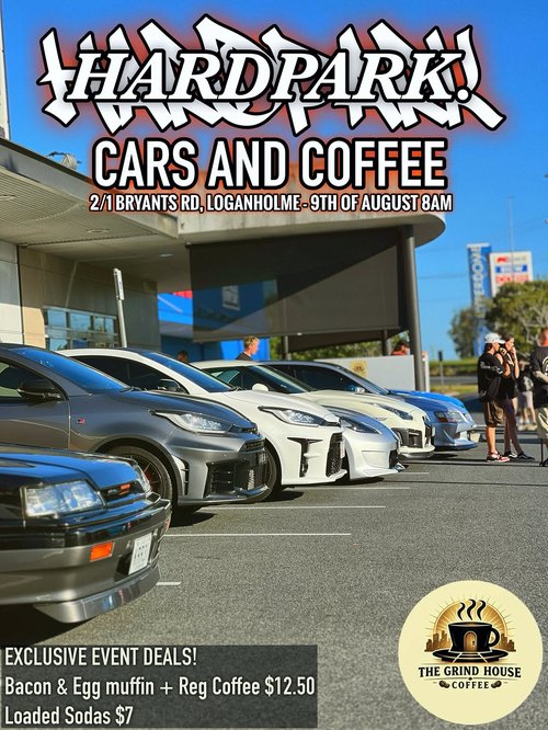 Hardpark Cars and Coffee — car meet in Brisbane, QLD on Sunday 9 August 2026