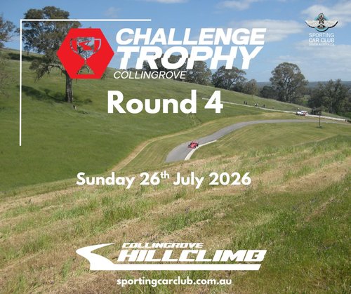Collingrove Challenge Trophy - Round 4 — track day in Adelaide, SA on Sunday 26 July 2026