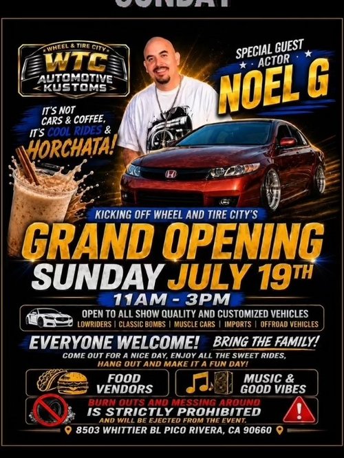 WTC Automotive Kustoms Grand Opening — Classic/Muscle car meet in International on Sunday 19 July 2026