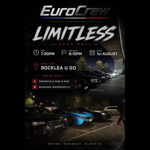 Limitless — Euro car meet in Brisbane, QLD on Saturday 1 August 2026
