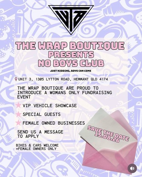 No Boys Club — car meet in Brisbane, QLD on Saturday 15 August 2026