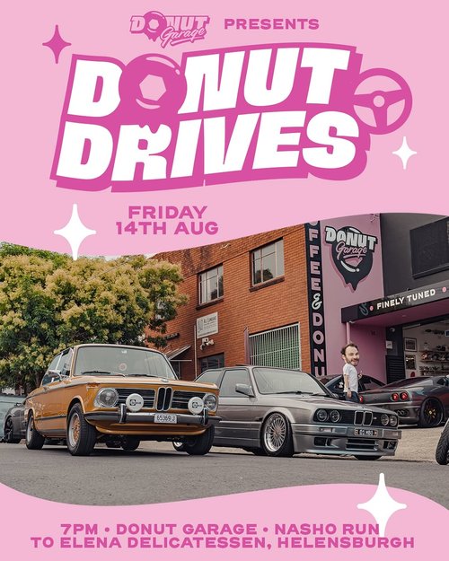 Donut Drives — JDM car meet in Sydney, NSW on Friday 14 August 2026