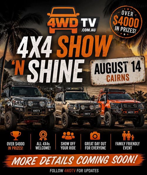 4x4 Show 'n Shine — 4x4 car meet in Cairns, QLD on Friday 14 August 2026