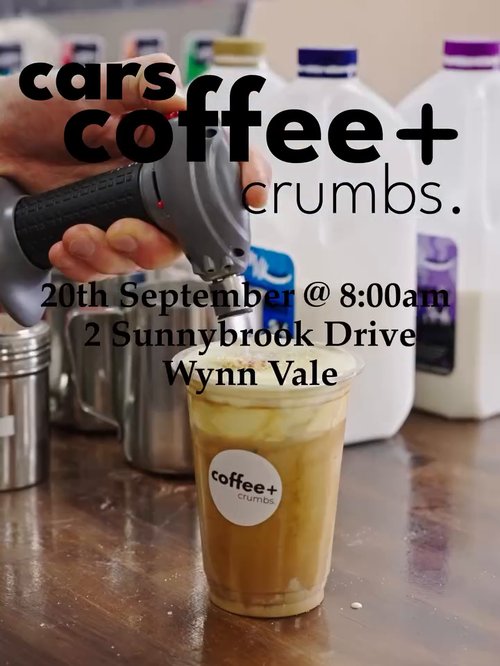 Cars Coffee + Crumbs — JDM car meet in Adelaide, SA on Sunday 20 September 2026