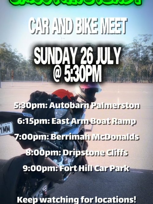 SmoothNSteady Car and Bike Meet — car meet in Darwin, NT on Sunday 26 July 2026