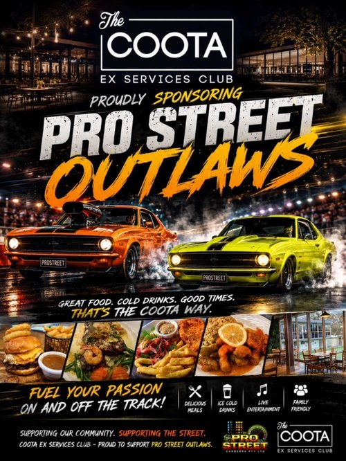 Pro Street Outlaws Presentations — Muscle car meet in Sydney, NSW on Saturday 25 July 2026