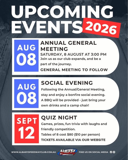 Annual General Meeting & Bonfire Social Night — Muscle car meet in Perth, WA on Saturday 8 August 2026