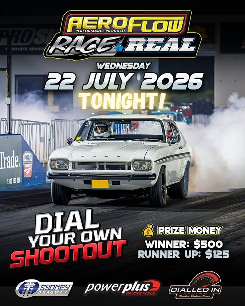 Aeroflow Race 4 Real — Muscle track day in Sydney, NSW on Wednesday 22 July 2026