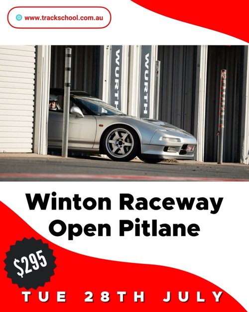 Winton Raceway Open Pitlane — JDM/Euro track day in Melbourne, VIC on Tuesday 28 July 2026