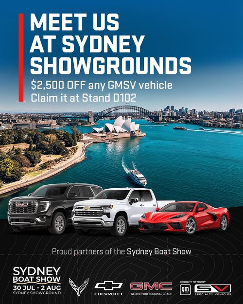 Sydney Boat Show — Muscle/4x4 spectator event in Sydney, NSW on Thursday 30 July 2026