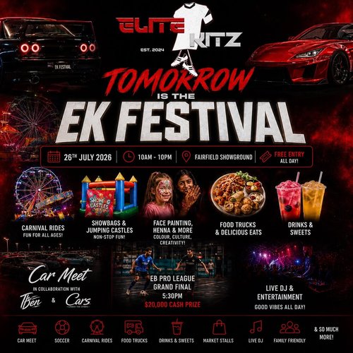 EK Festival — JDM/Classic spectator event in Sydney, NSW on Sunday 26 July 2026