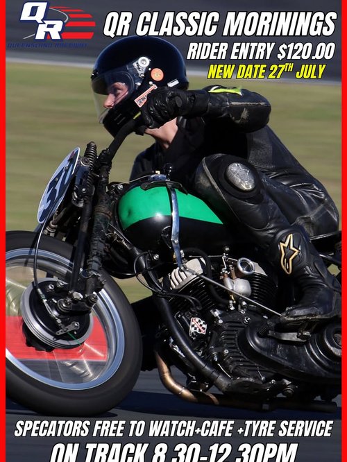 QR Classic Mornings — Classic track day in Brisbane, QLD on Monday 27 July 2026