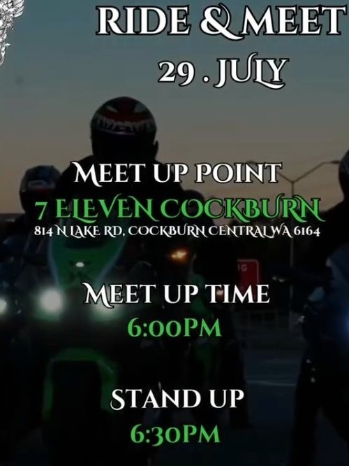 Wednesday Night Ride & Meet — car meet in Perth, WA on Wednesday 29 July 2026
