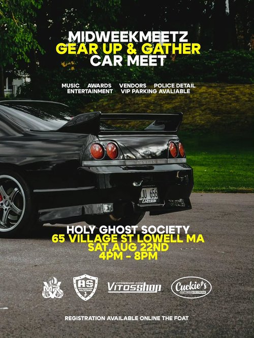 Midweekmeetz Gear Up & Gather Car Meet — JDM car meet in International on Saturday 22 August 2026