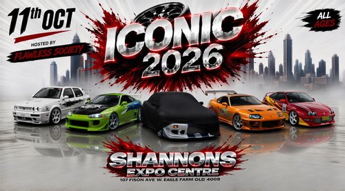 Iconic 2026 — Euro/JDM car meet in Brisbane, QLD on Sunday 11 October 2026