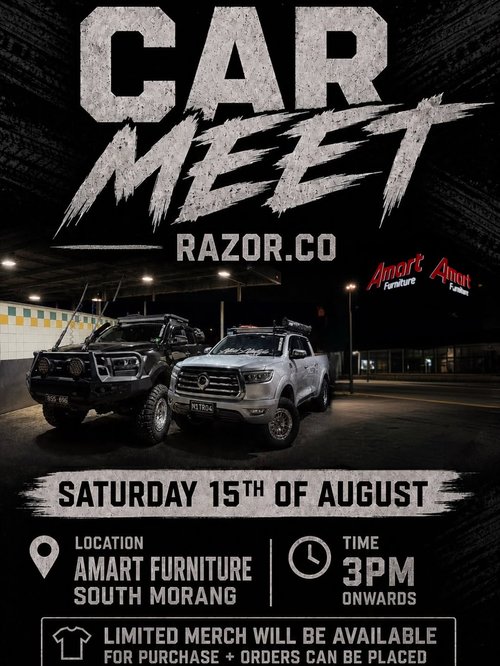 RAZOR.CO Car Meet — 4x4 car meet in Melbourne, VIC on Saturday 15 August 2026
