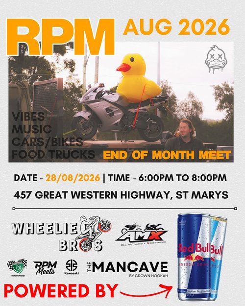 RPM End Of Month Meet — Exotic/JDM car meet in Sydney, NSW on Friday 28 August 2026