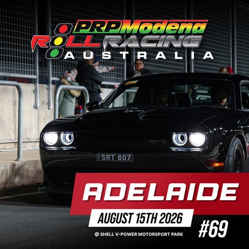Roll Racing Adelaide #69 — Muscle/JDM track day in Adelaide, SA on Saturday 15 August 2026