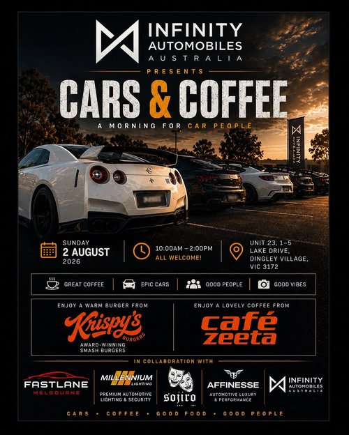 Cars & Coffee — JDM/Euro car meet in Melbourne, VIC on Sunday 2 August 2026
