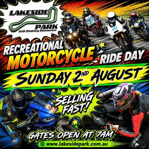 Recreational Motorcycle Ride Day — track day in Brisbane, QLD on Sunday 2 August 2026