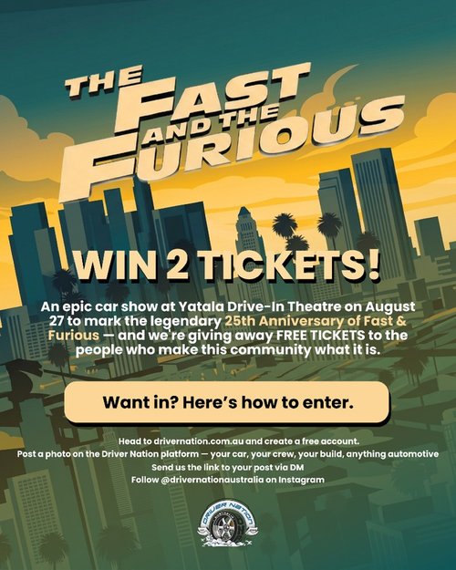 Fast & Furious 25th Anniversary Car Show — JDM/Muscle car meet in Gold Coast, QLD on Thursday 27 August 2026