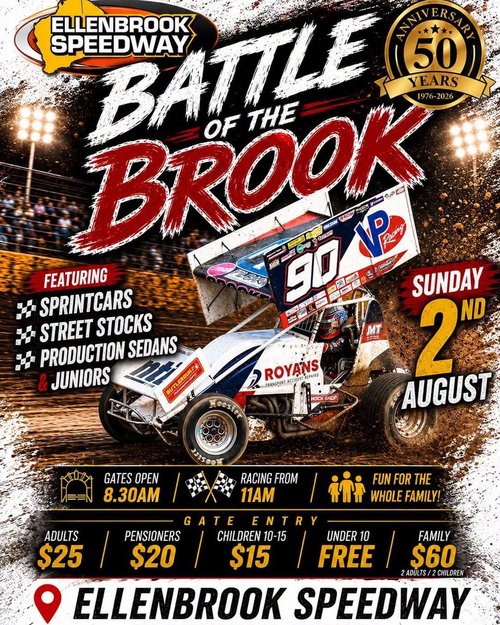 Battle of the Brook — Muscle spectator event in Perth, WA on Sunday 2 August 2026