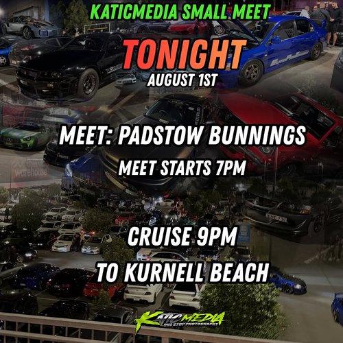 Katicmedia Small Meet — JDM car meet in Sydney, NSW on Saturday 1 August 2026