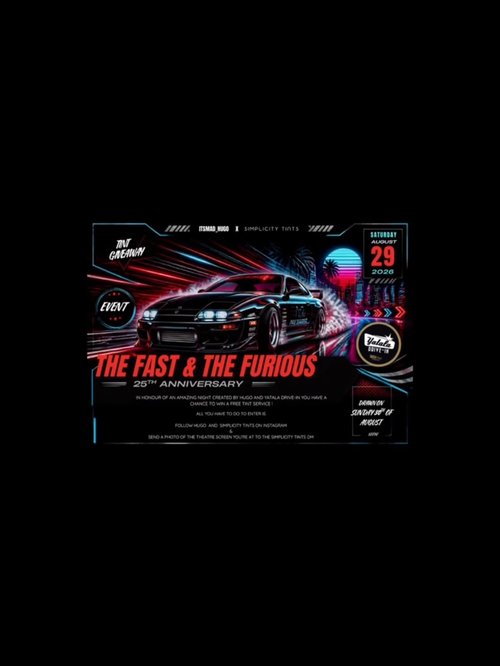 The Fast & The Furious 25th Anniversary — JDM/Stance car meet in Gold Coast, QLD on Saturday 29 August 2026