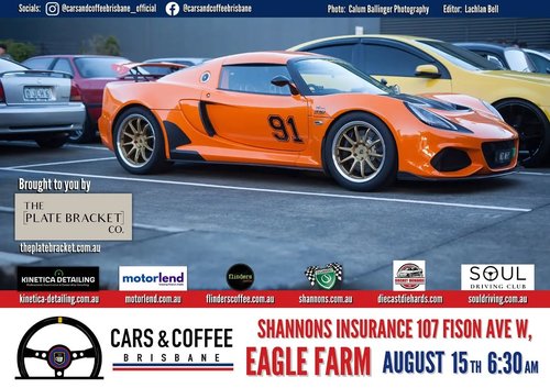 Cars and Coffee Brisbane — Classic/Euro car meet in Brisbane, QLD on Saturday 15 August 2026