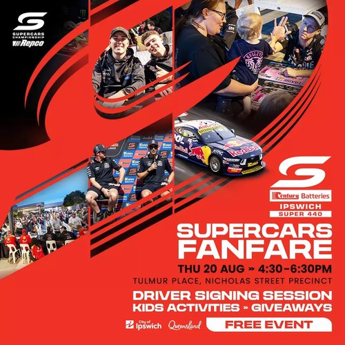 Supercars Fanfare — Exotic/JDM spectator event in Brisbane, QLD on Thursday 20 August 2026