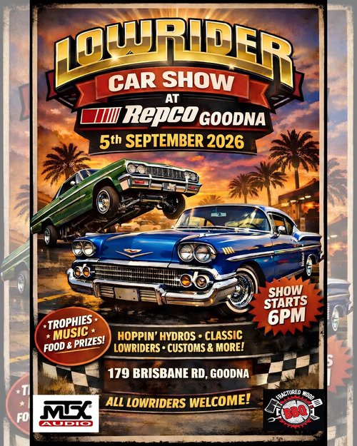 Lowrider Car Show — Classic/Stance car meet in Brisbane, QLD on Saturday 5 September 2026