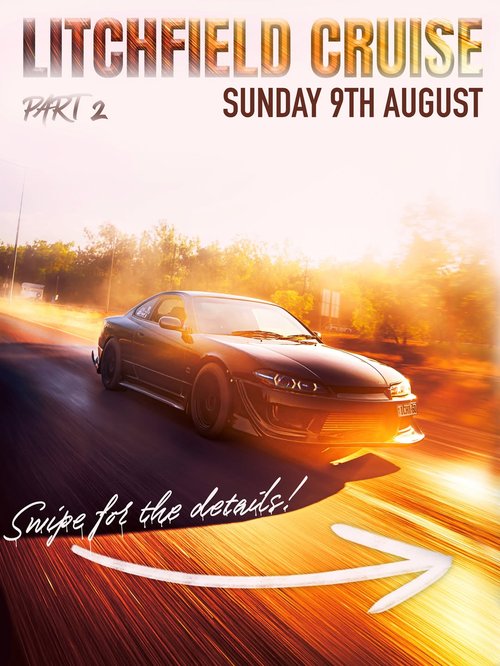 Litchfield Cruise Part 2 — JDM car meet in Darwin, NT on Sunday 9 August 2026