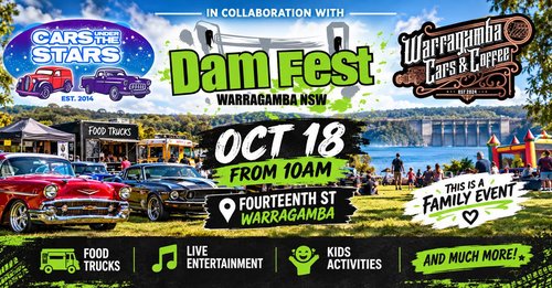 Dam Fest Car & Bike Show — Classic/Muscle spectator event in Sydney, NSW on Sunday 18 October 2026
