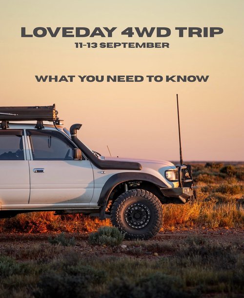 Loveday 4WD Trip — 4x4 car meet in Adelaide, SA on Friday 11 September 2026