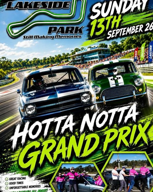 Hotta Notta Grand Prix — Classic/Muscle track day in Brisbane, QLD on Sunday 13 September 2026