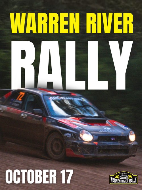 Comfort Glaze Warren River Rally — spectator event in Perth, WA on Saturday 17 October 2026