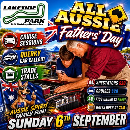 All-Aussie Father's Day — Classic/Muscle spectator event in Brisbane, QLD on Sunday 6 September 2026