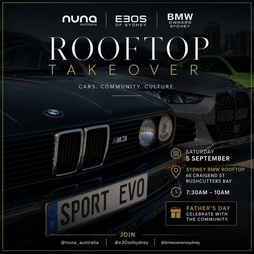 Rooftop Takeover — Euro car meet in Sydney, NSW on Saturday 5 September 2026