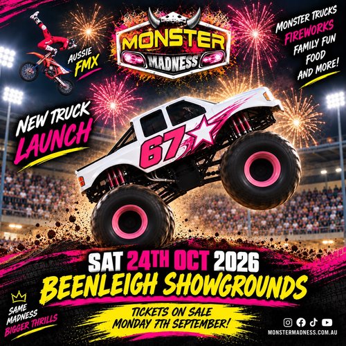 Monster Madness — spectator event in Brisbane, QLD on Saturday 24 October 2026