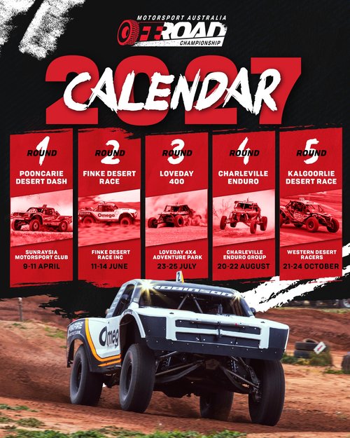 Motorsport Australia Off Road Championship 2027 — 4x4 spectator event in Sydney, NSW on Friday 9 April 2027