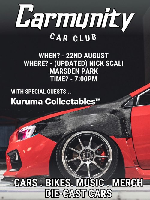 Carmunity Car Club Meet — JDM car meet in Sydney, NSW on Saturday 22 August 2026