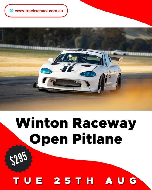 Winton Raceway Open Pitlane — JDM/Euro track day in Melbourne, VIC on Tuesday 25 August 2026