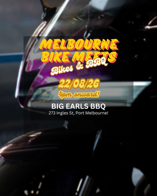 Melbourne Bike Meets: Bikes & BBQ — car meet in Melbourne, VIC on Saturday 22 August 2026
