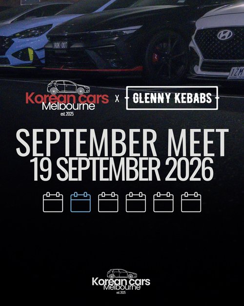 September Meet — car meet in Melbourne, VIC on Saturday 19 September 2026