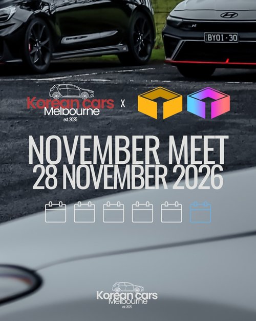 November Meet — car meet in Melbourne, VIC on Saturday 28 November 2026