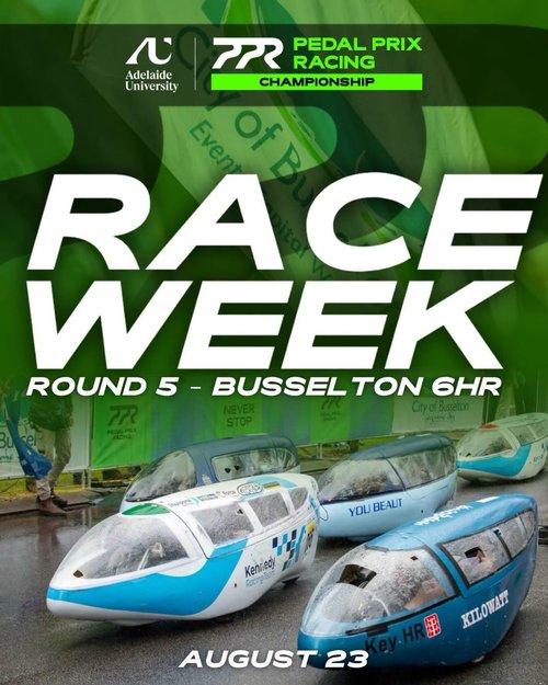 Pedal Prix Racing Championship: Round 5 - Busselton 6HR — spectator event in Bunbury, WA on Sunday 23 August 2026
