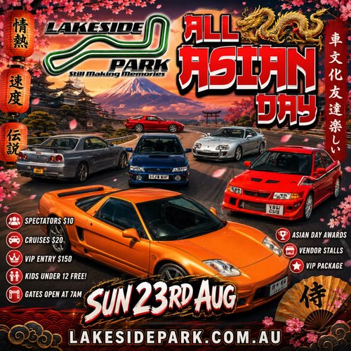 All Asian Day — JDM spectator event in Brisbane, QLD on Sunday 23 August 2026