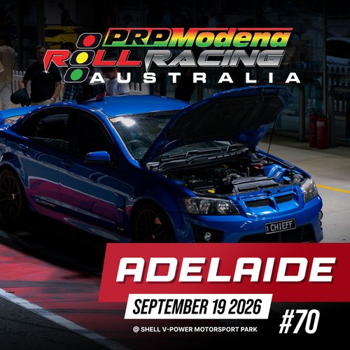 Roll Racing Adelaide #70 — Muscle/JDM track day in Adelaide, SA on Saturday 19 September 2026